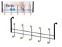 BERILO Porte-perches 10 cintres Noir-Bois