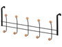 BERILO Porte-perches 10 cintres Noir-Bois