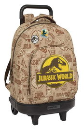 Safta Mochila Jurassic World - Sac à dos grande capacité avec roues, format compact et extension simple, dimensions 33x45x22 cm