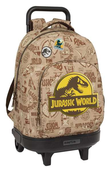 Safta Mochila Jurassic World - Sac à dos grande capacité avec roues, format compact et extension simple, dimensions 33x45x22 cm Safta Mochila Jurassic World - Sac à dos grande capacité avec roues, format compact et extension simple, dimensions 33x45x22 cm