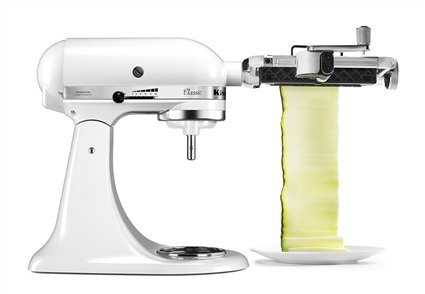 Kitchenaid 5KSMSCA Couteau à légumes pour robot multifonction - Compatible tous modèles - 2 lames acier inoxydable