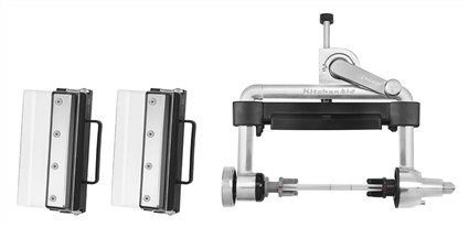 Kitchenaid 5KSMSCA Couteau à légumes pour robot multifonction - Compatible tous modèles - 2 lames acier inoxydable