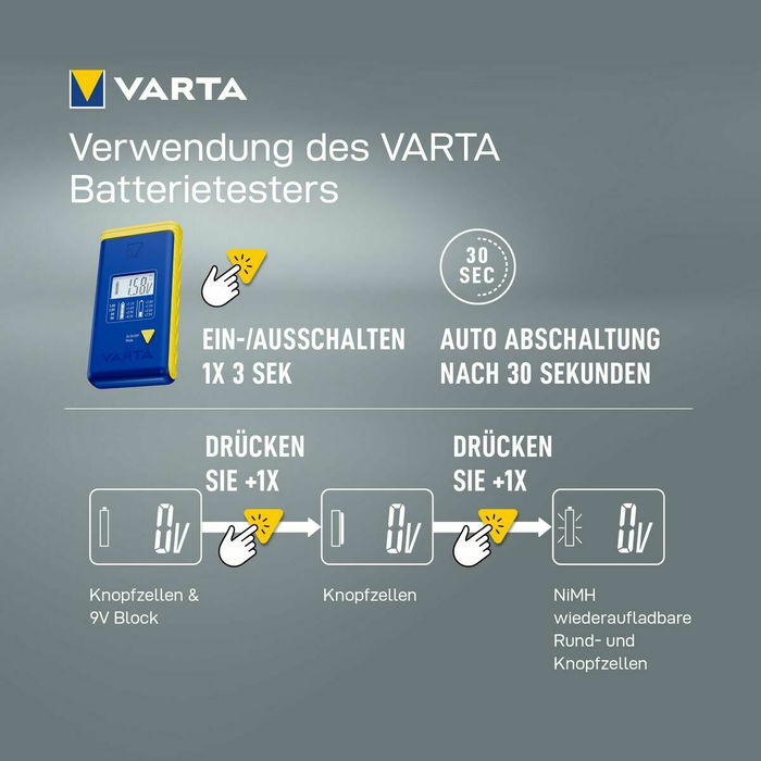 Batteries Varta LR44