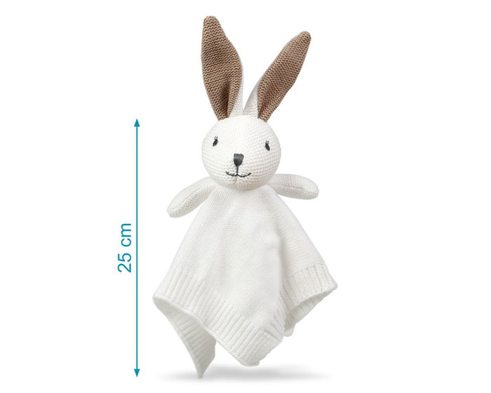 KioKids Doudou Lapin en Coton Écologique - Collection Cotton Friends - Peluche Douce pour Bébé dès 2 Mois, Oreilles Longues, Beige, Remplissage Polyester, Lavable 30°C KioKids Doudou Lapin en Coton Écologique - Collection Cotton Friends - Peluche Douce pour Bébé dès 2 Mois, Oreilles Longues, Beige, Remplissage Polyester, Lavable 30°C