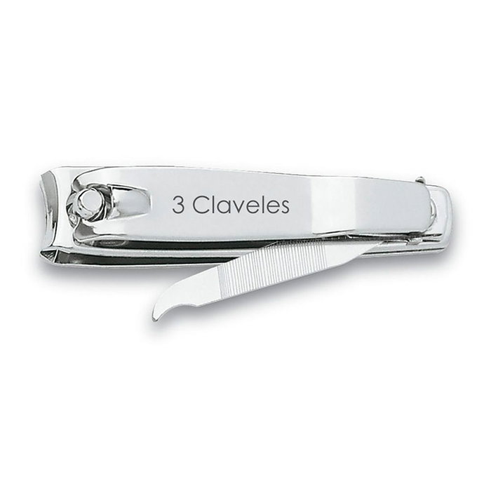 Tres Claveles Coupe-ongles avec lime chromé 6 cm
