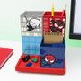 Paladone Organiseur de Bureau Spider-Man avec Blocs Modulaires et Taille-Crayon Rotatif