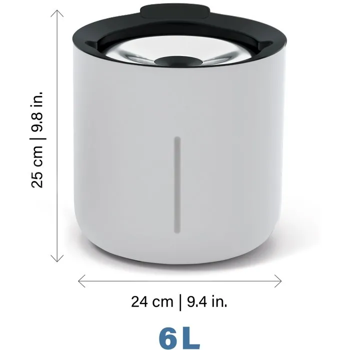 Zeus Oasis Fontaine à eau pour chiens, 6 L