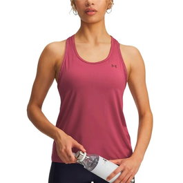 Maillot de Corps sans Manches pour Femme Under Armour Tech Knockout Rouge carmin Fitness S
