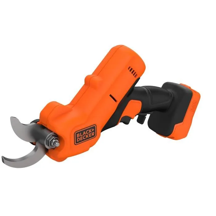 Black + Decker Sécateur électrique sans fil BCPP18B-XJ 18V - Coupe 25 mm - Léger 1.7 kg - Orange Black + Decker Sécateur électrique sans fil BCPP18B-XJ 18V - Coupe 25 mm - Léger 1.7 kg - Orange