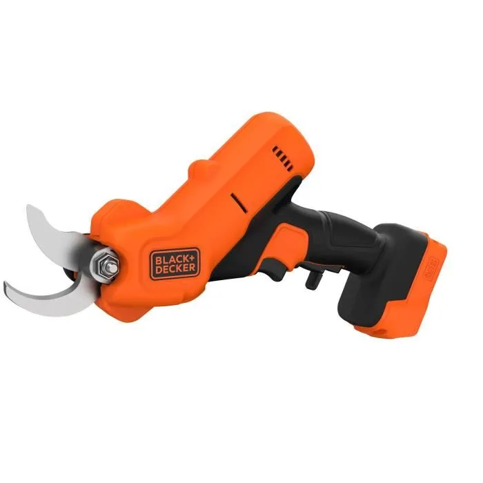 Black + Decker Sécateur électrique sans fil BCPP18B-XJ 18V - Coupe 25 mm - Léger 1.7 kg - Orange Black + Decker Sécateur électrique sans fil BCPP18B-XJ 18V - Coupe 25 mm - Léger 1.7 kg - Orange