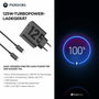 Motorola TurboPower 125W Chargeur USB-C avec câble 1 m Noir