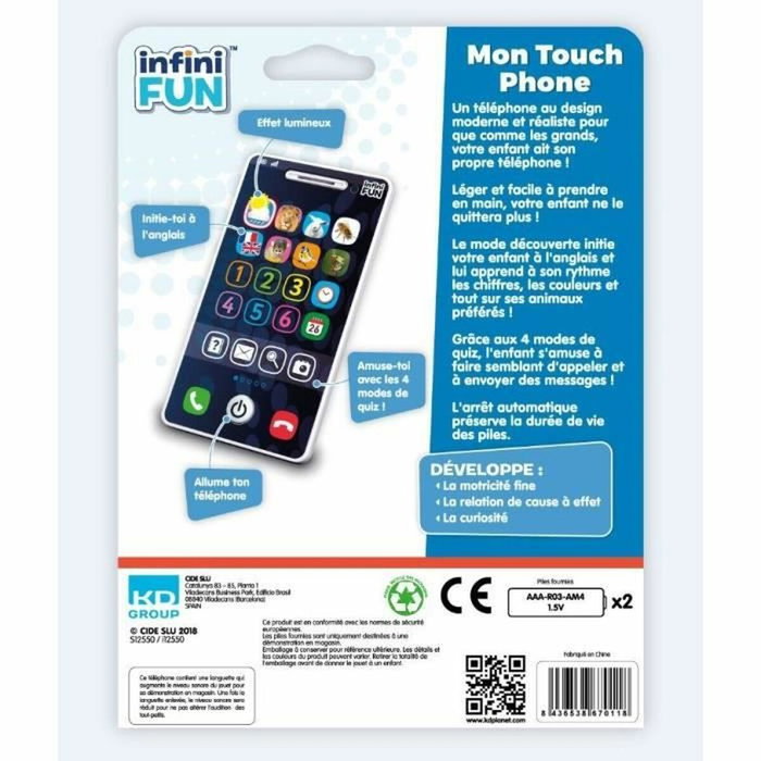 InfiniFUN Téléphone Jouet Blanc