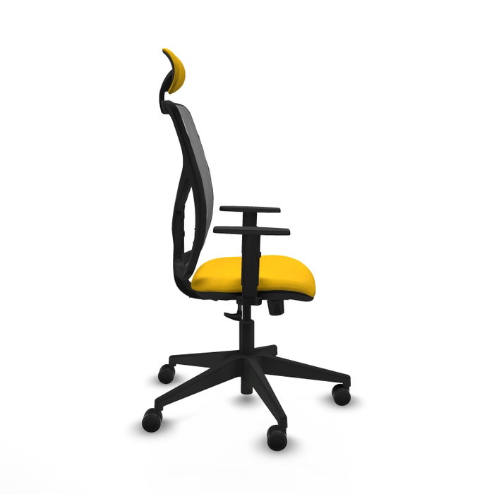 Piqueras y Crespo Chaise de Bureau Motilla Jaune et Gris Piqueras y Crespo Chaise de Bureau Motilla Jaune et Gris