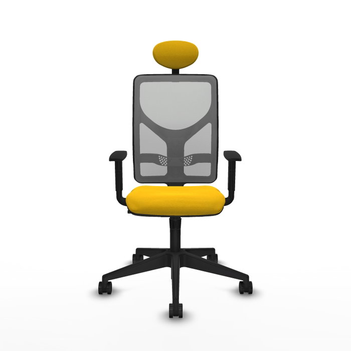 Piqueras y Crespo Chaise de Bureau Motilla Jaune et Gris Piqueras y Crespo Chaise de Bureau Motilla Jaune et Gris