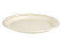 Kinvara Set de 6 assiettes plates biodégradables blanc 25,4 x 3 cm papier compostable (Set de 64)