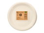 Kinvara Set de 6 assiettes plates biodégradables blanc 25,4 x 3 cm papier compostable (Set de 64)