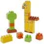 ECOIFFIER Abrick 1445 - Baril de rangement Jungle 70 pièces - Jeu de construction avec animaux (girafe, singe, crocodile) - Pour enfant dès 18 mois