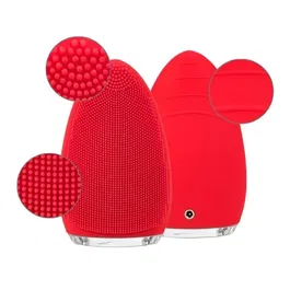 Silk'n BRIGHT Brosse Nettoyante pour le Visage Rouge - Rechargeable via USB, Hypoallergénique - Autonomie 120 Min