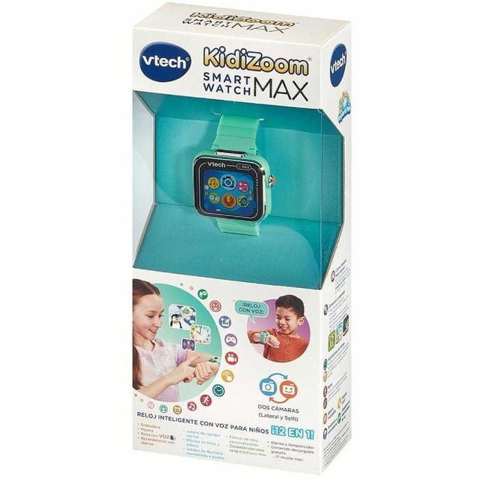 Smartwatch pour enfants Vtech Kidizoom Smartwatch Max Aigue marine Smartwatch pour enfants Vtech Kidizoom Smartwatch Max Aigue marine