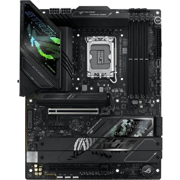 ASUS ROG STRIX Z890-F GAMING WiFi Carte mère ATX Intel Z890 LGA 1851, Wi-Fi 7, DDR5, 2.5 Gigabit Ethernet, Compatible Intel Core Ultra Série 2 ASUS ROG STRIX Z890-F GAMING WiFi Carte mère ATX Intel Z890 LGA 1851, Wi-Fi 7, DDR5, 2.5 Gigabit Ethernet, Compatible Intel Core Ultra Série 2