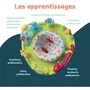 Bambisol Base d'Activités pour Bébé - Siège Rotatif 360°, 3 Hauteurs Réglables avec Tablette Musicale, Jouets, Hochets et Miroir - Multicolore