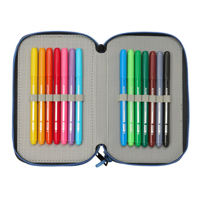 Safta Plumier Triple 37 Pcs 12,5x19,5x5,5Cm