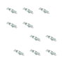 Emuca Lot de 10 fermetures à levier pour meubles, Acier, zingué