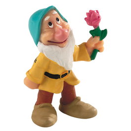BULLYLAND Figurine Nain avec Fleur Blanche-Neige Disney - 5cm (Dimensions: 4,1x2,9x5,5cm)