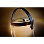 Krinner Lumix Deco Glass Basic, Lampe en verre blanc/transparent avec couvercle en bambou et chargement solaire