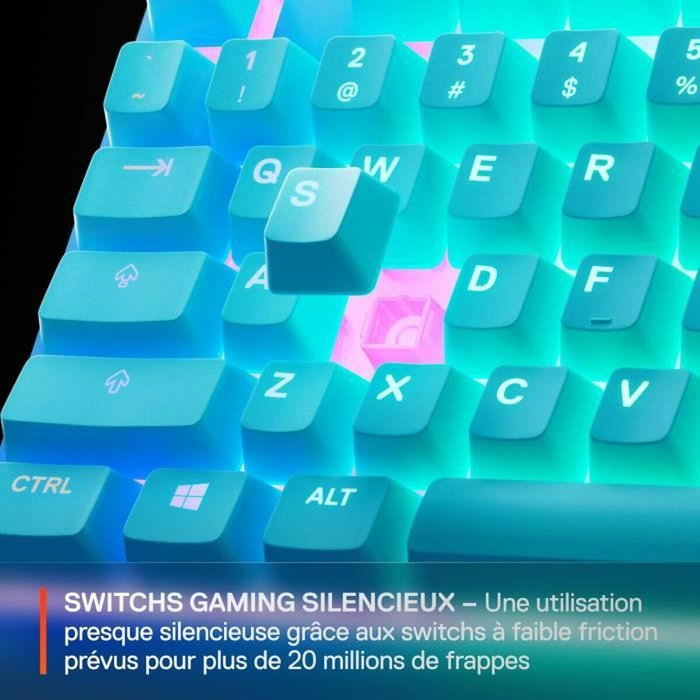 SteelSeries Apex 3 TKL Bleu ciel SteelSeries Apex 3 TKL Bleu ciel