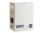 KIPIT Panier à linge rotin 36L Crème-Noir