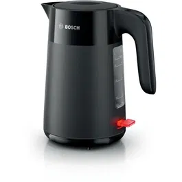 Bosch Bouilloire Electrique MyMoment TWK2M163 - 2400W - 1.7L - Noire Mate - Indicateur de Tasses et Niveau d'Eau - Filtre Anti-Calcaire - Arrêt Automatique