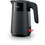 Bosch Bouilloire Electrique MyMoment TWK2M163 - 2400W - 1.7L - Noire Mate - Indicateur de Tasses et Niveau d'Eau - Filtre Anti-Calcaire - Arrêt Automatique