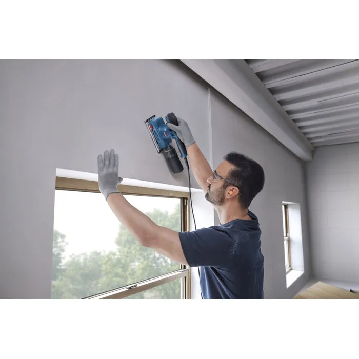 Bosch Professional GSS 20-18 A Professional Ponceuse vibrante filaire 200 W, faible vibration 3.0 m/s², plateau 92x182 mm, pour finition bois et vernis