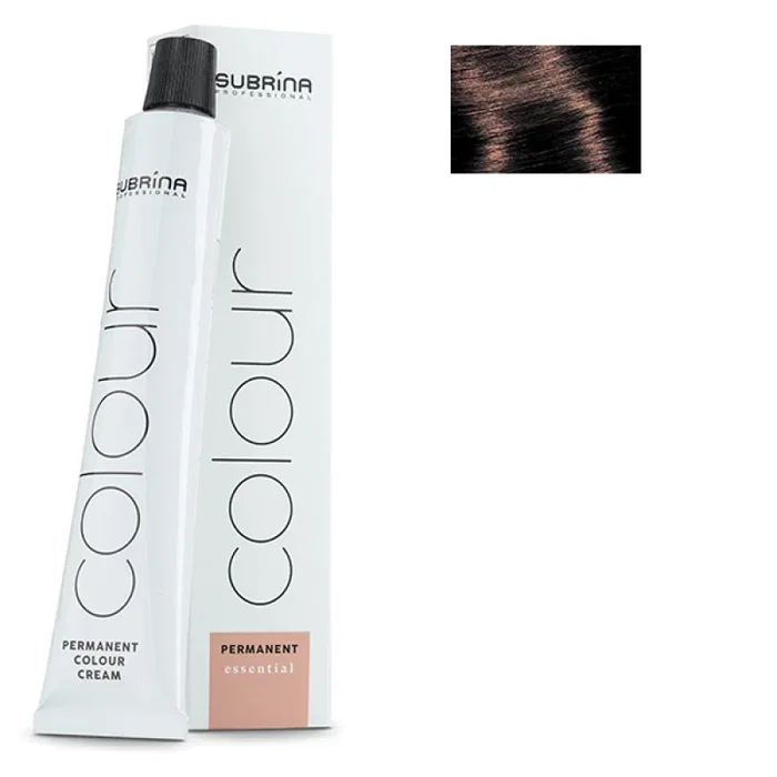 Subrina Professional Essential Colour Teinture permanente 4/7 Chestnut (Brun châtain moyen) 100 ml
