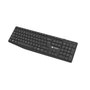 NATEC SQUID Kit de bureau sans fil - Clavier US et souris optique noire