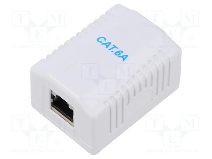 Logilink Boîte de montage en surface 1 connecteur RJ45 Cat. 6a blindé