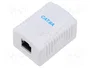 Logilink Boîte de montage en surface 1 connecteur RJ45 Cat. 6a blindé