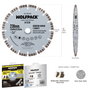 Wolfpack Linea Profesional Disque Diamanté 230mm pour Béton Armé et Granit