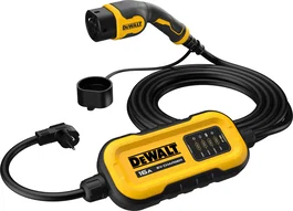 Dewalt - Chargeur portable pour véhicule électrique - 3,7 kW - Type 2 et prise EU Schuko - Câble 7 m - 16A/230V AC