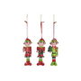 Décorations de Noël DKD Home Decor Résine Elfe (5 x 4 x 14 cm) (3 Unités)