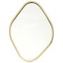 Home Deco Factory Miroir Mural Losange Doré 34x25 cm