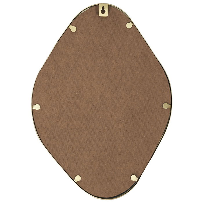 Home Deco Factory Miroir Mural Losange Doré 34x25 cm