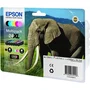Epson C13T24384011 - Pack de 6 cartouches XL Claria Photo HD - Éléphant - Noir, Jaune, Cyan, Magenta, Cyan clair, Magenta clair