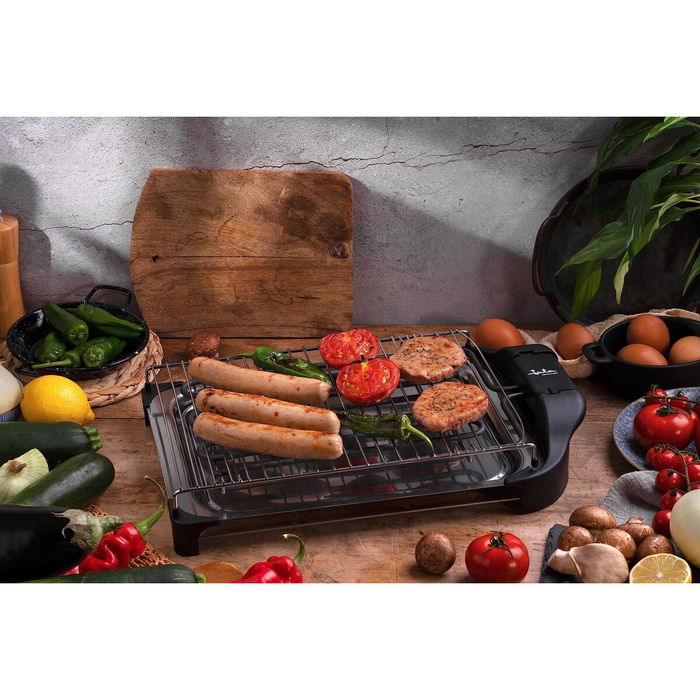 Jata Barbecue Électrique Sans Fumée Ni Odeur 2400W 34x24cm Noir BQ101
