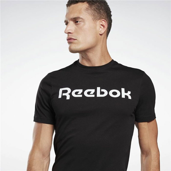 T-shirt à manches courtes homme Reebok Graphic Series Linear Logo Noir
