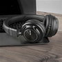 Elbe ABT-590-N Casque audio Bluetooth circum-aural pliable Noir avec microphone et entrée audio Aux-in