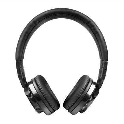 Elbe ABT-590-N Casque audio Bluetooth circum-aural pliable Noir avec microphone et entrée audio Aux-in