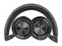 Elbe ABT-590-N Casque audio Bluetooth circum-aural pliable Noir avec microphone et entrée audio Aux-in
