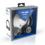 Elbe ABT-590-N Casque audio Bluetooth circum-aural pliable Noir avec microphone et entrée audio Aux-in